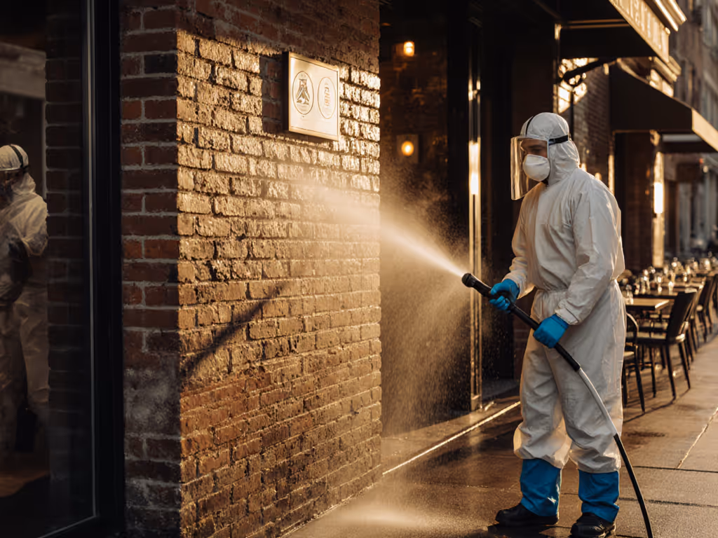 Low-PSI Restaurant Exterior Cleaning: Health Code Compliance Guide